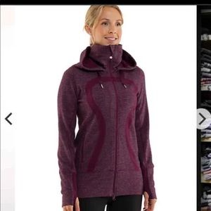 Lululemon Stride Jacket - Mini Check Pique Plum
